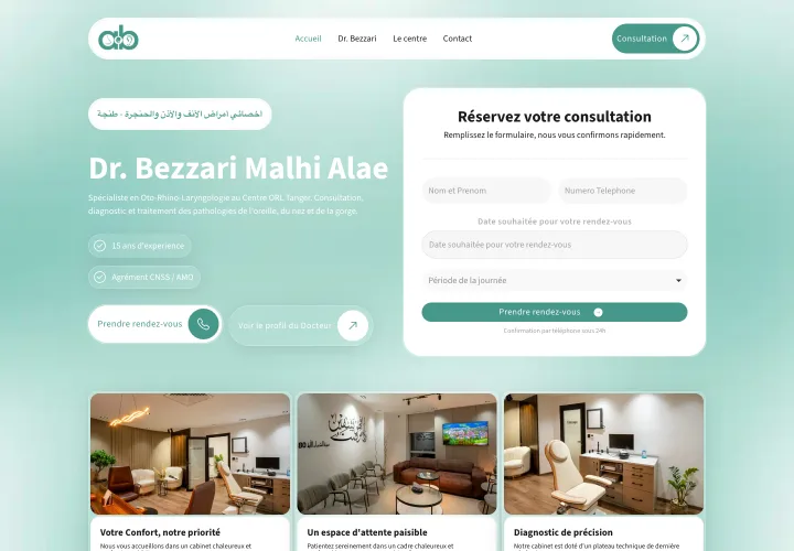 CentreORL Tanger website on desktop and mobile