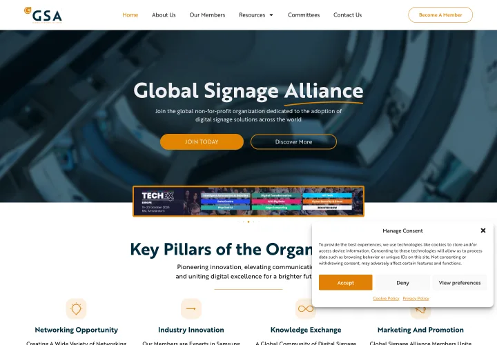 Gs-alliance website on desktop and mobile